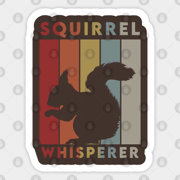 Squirrel Whisperer Sticker by dankdesigns